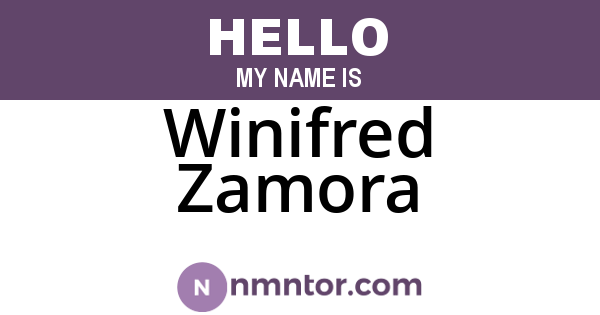 Winifred Zamora