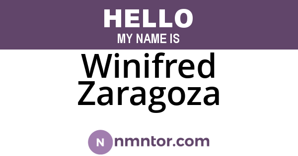 Winifred Zaragoza