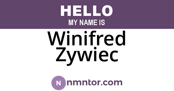 Winifred Zywiec