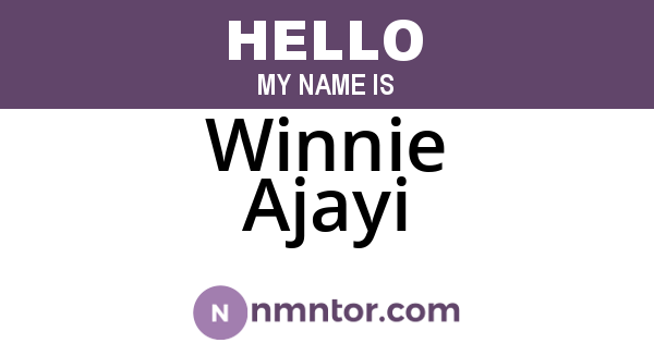 Winnie Ajayi