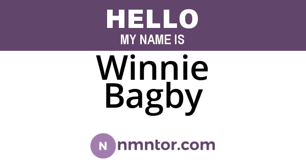 Winnie Bagby