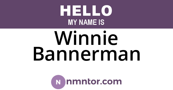 Winnie Bannerman