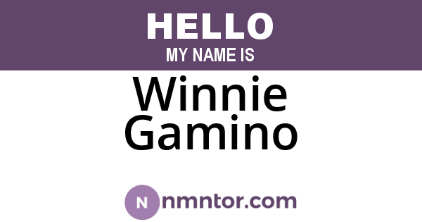 Winnie Gamino