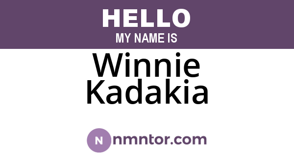 Winnie Kadakia