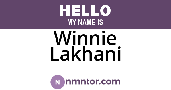 Winnie Lakhani