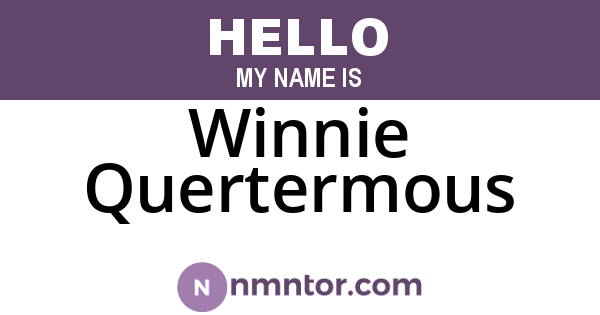 Winnie Quertermous