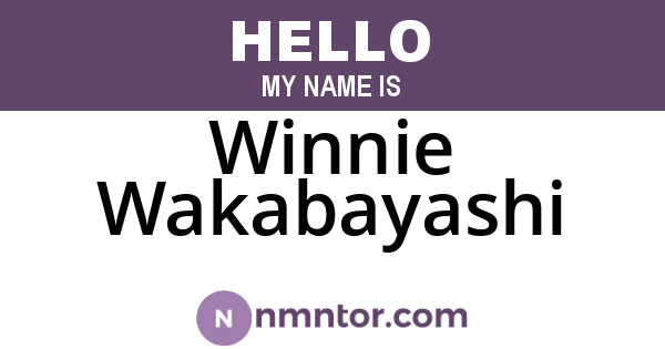 Winnie Wakabayashi