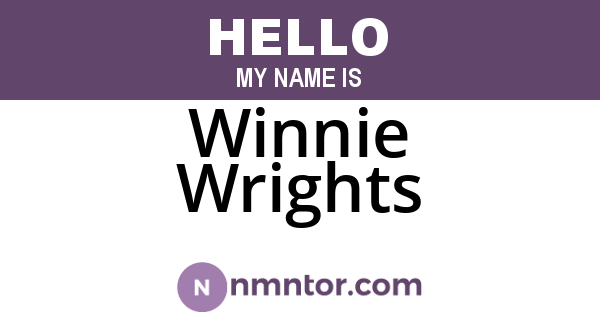 Winnie Wrights