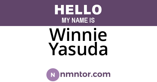 Winnie Yasuda