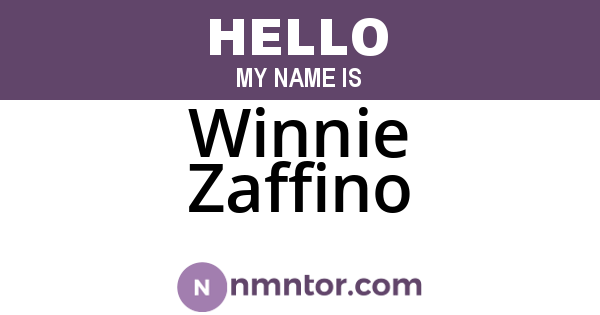Winnie Zaffino