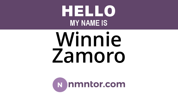 Winnie Zamoro