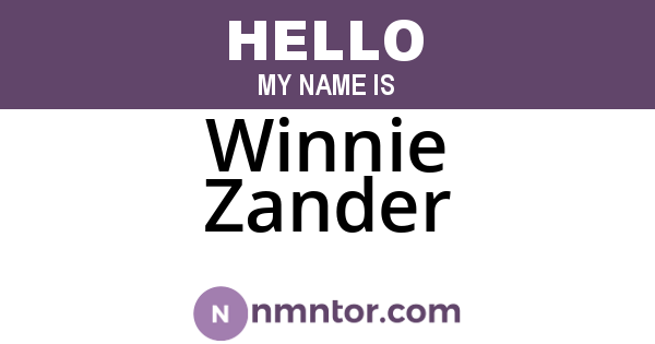 Winnie Zander
