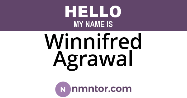 Winnifred Agrawal