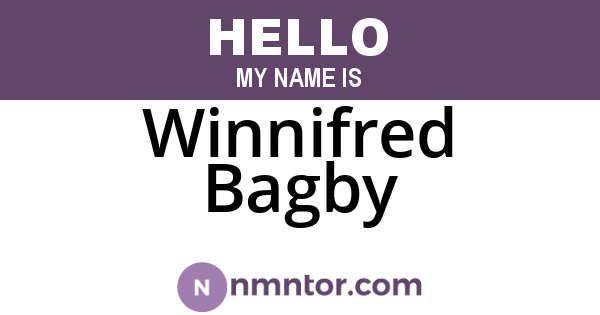 Winnifred Bagby