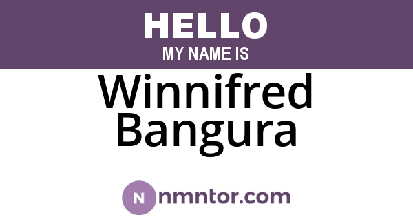 Winnifred Bangura