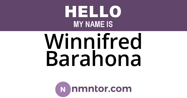 Winnifred Barahona