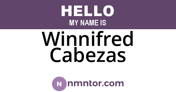 Winnifred Cabezas