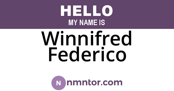 Winnifred Federico