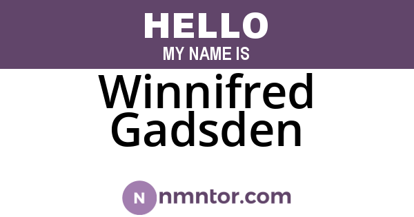 Winnifred Gadsden