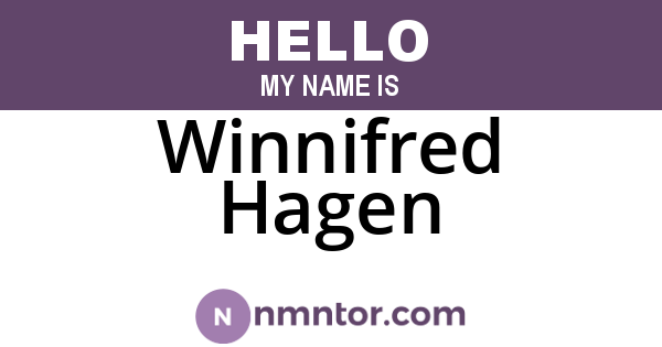 Winnifred Hagen