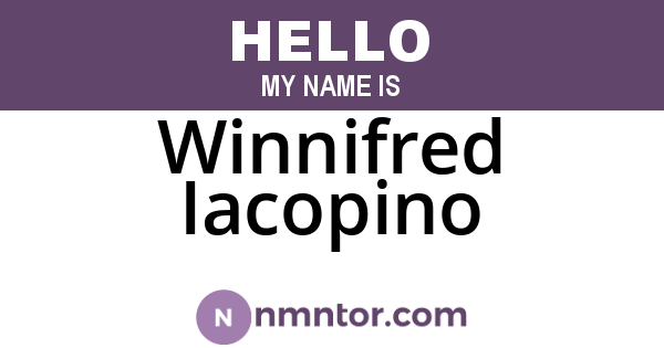 Winnifred Iacopino