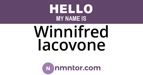 Winnifred Iacovone
