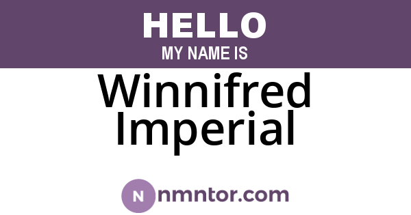 Winnifred Imperial