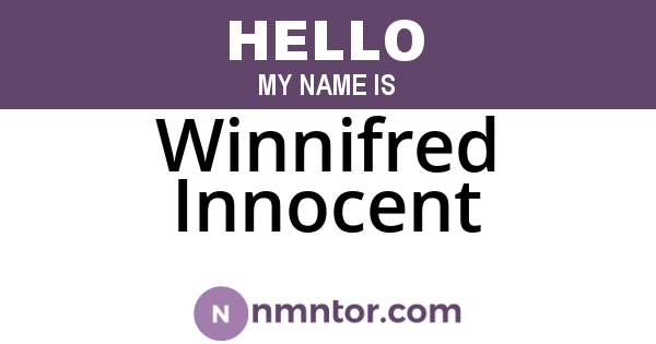 Winnifred Innocent