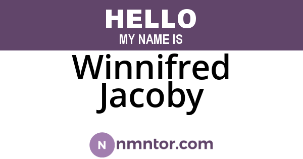 Winnifred Jacoby
