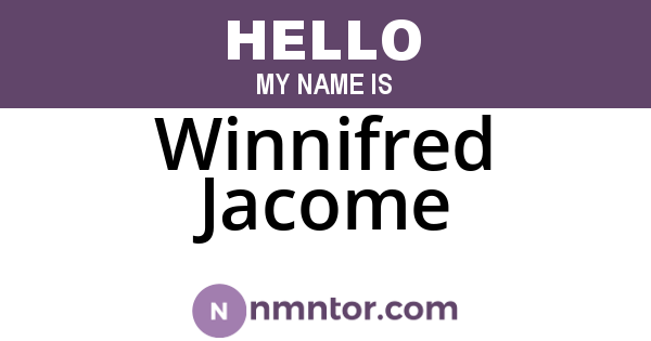 Winnifred Jacome