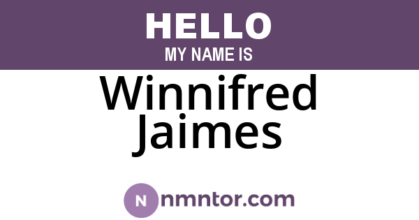 Winnifred Jaimes
