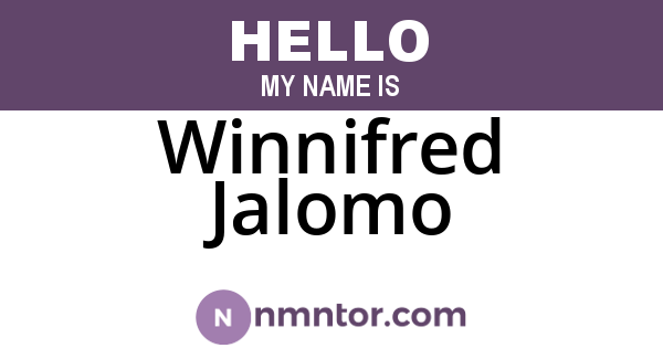 Winnifred Jalomo