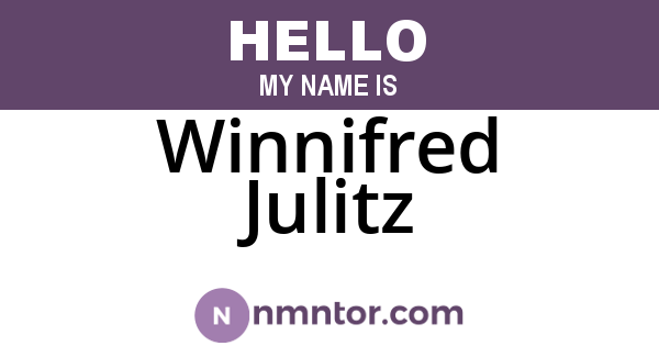 Winnifred Julitz