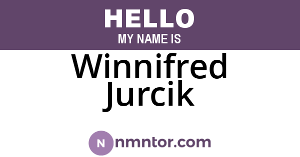 Winnifred Jurcik