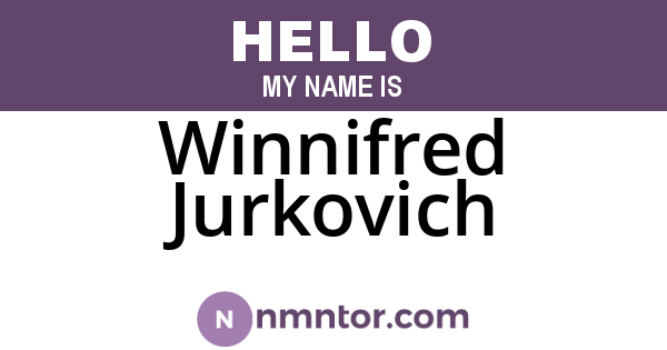 Winnifred Jurkovich