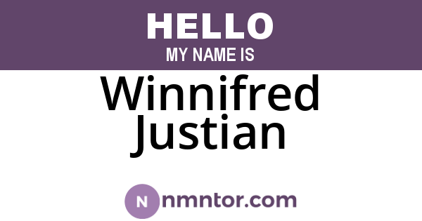 Winnifred Justian