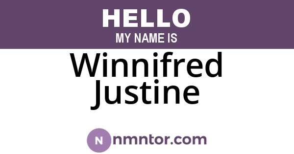 Winnifred Justine