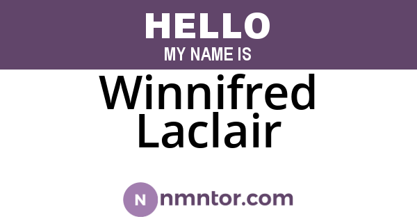 Winnifred Laclair