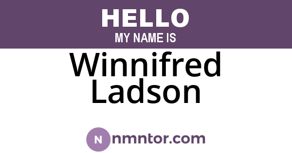 Winnifred Ladson