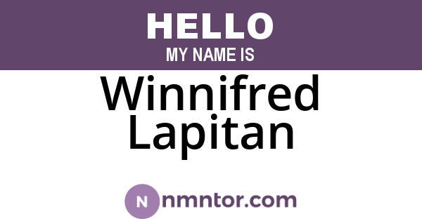 Winnifred Lapitan