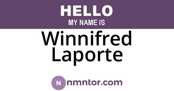 Winnifred Laporte