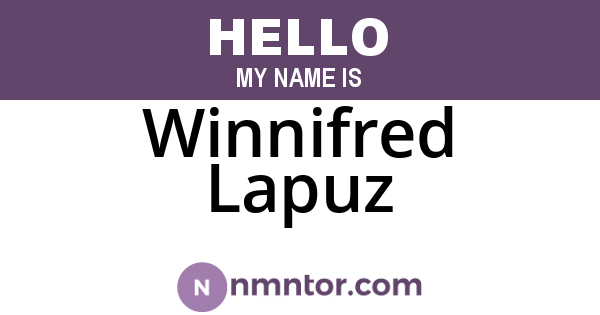 Winnifred Lapuz