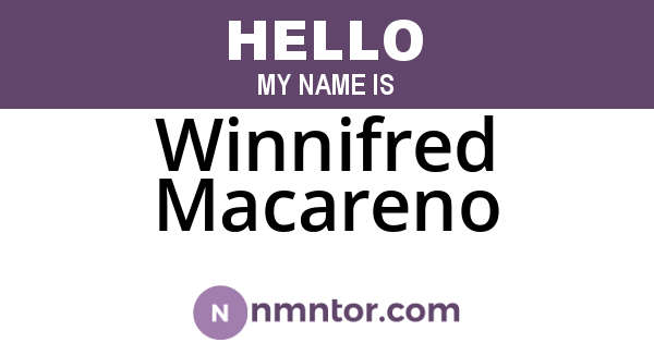 Winnifred Macareno