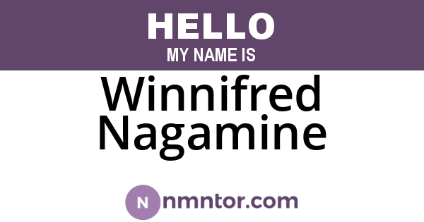 Winnifred Nagamine