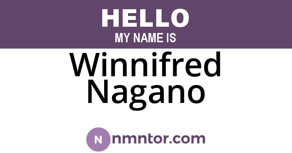 Winnifred Nagano