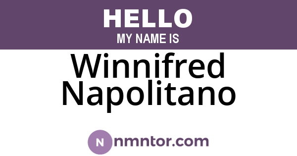 Winnifred Napolitano