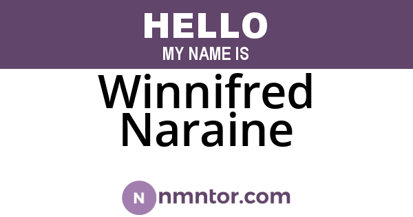 Winnifred Naraine