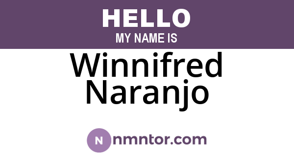Winnifred Naranjo