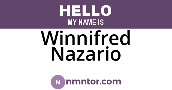 Winnifred Nazario