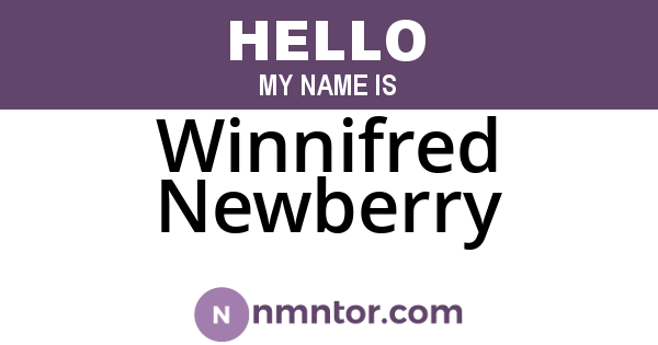 Winnifred Newberry
